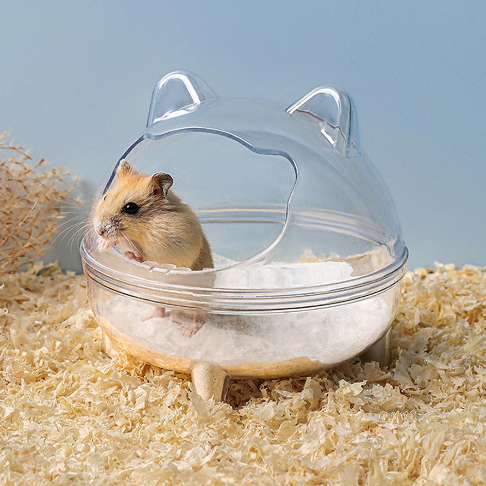 Песок для ванны Hamster, съемная полностью, полностью ванна Golden Bear Pet, прозрачная ванна M2K8