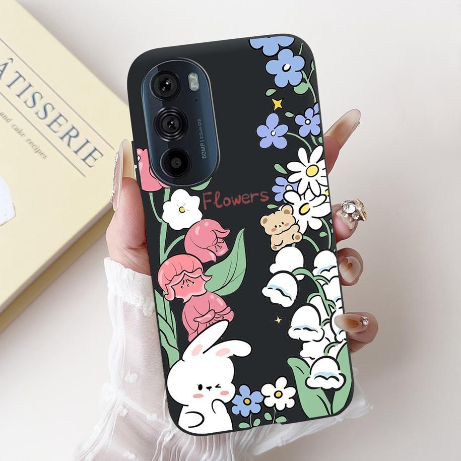 Чехол для Motorola Edge 30 Pro XT2201-1 Чехол Милый Панда Бантик Силиконовый Ударопрочный Чехол Для Moto Edge Plus 2022 Edge30 Funda