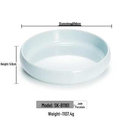 Круглое сервировочное блюдо из жадеитового фарфора и меламина A5