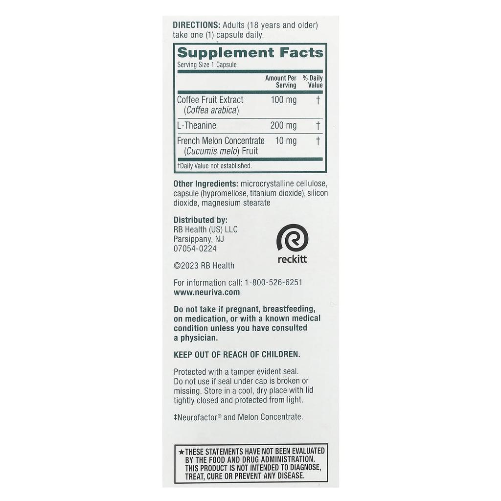 Schiff, Neuriva® De-Stress, 30 Capsules