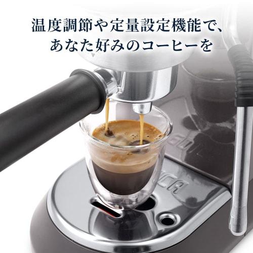 De'Longhi Dedica Arte Espresso Maker EC885J-GY, Cappuccino, Latte Art, Dual-Layer Steam Wand, Slim Design, Full Accessories, Gray, 3-Year Warranty Wit
