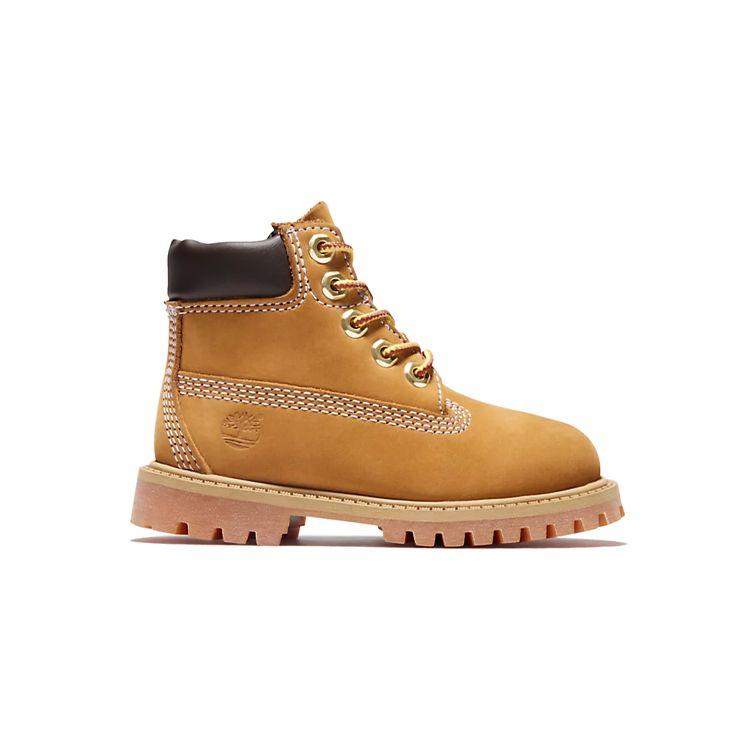 Timberland 6-дюймовые нескользящие рабочие уличные прочные амортизирующие водонепроницаемые ботинки средней длины детские ботинки желтые 12809713