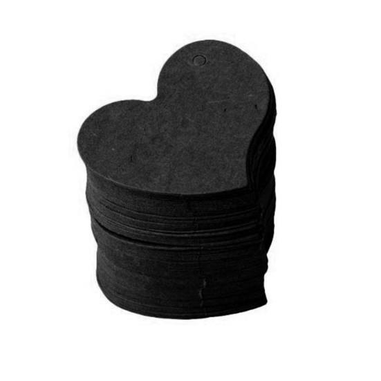 DIY Wave Edge Love Heart Gift Paper Label Price Hang Tags Wedding Party Cards