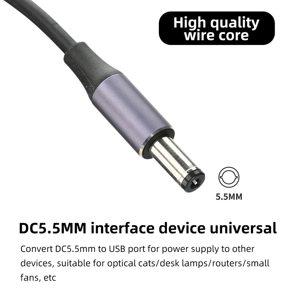 Кабель Type C для усиления питания DC 5V/9V/12V/15V/20V 140W PD Trigger Кабель быстрой зарядки Повышающий кабель-адаптер для Wi-Fi роутера