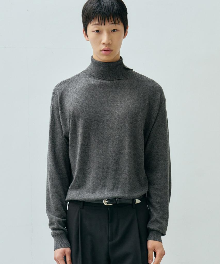 MINAV Cashmere Belle Turtleneck Knit [Mocha Brown]