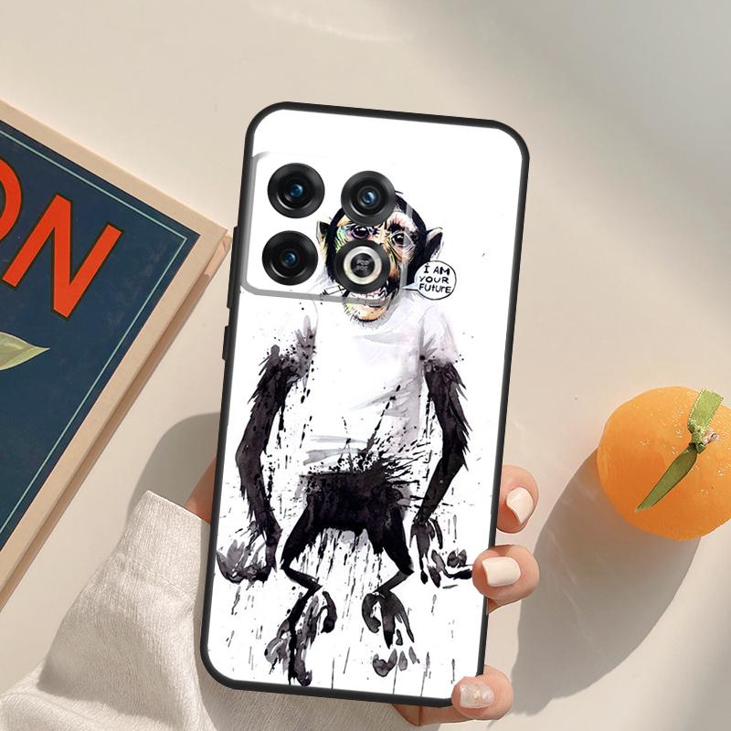 Cartoon Monkey Case For OnePlus 15 13 12 11 13R 12R 10T 8T 13T OnePlus Nord 5 CE 3 2 4 Lite N20 N30 Cover
