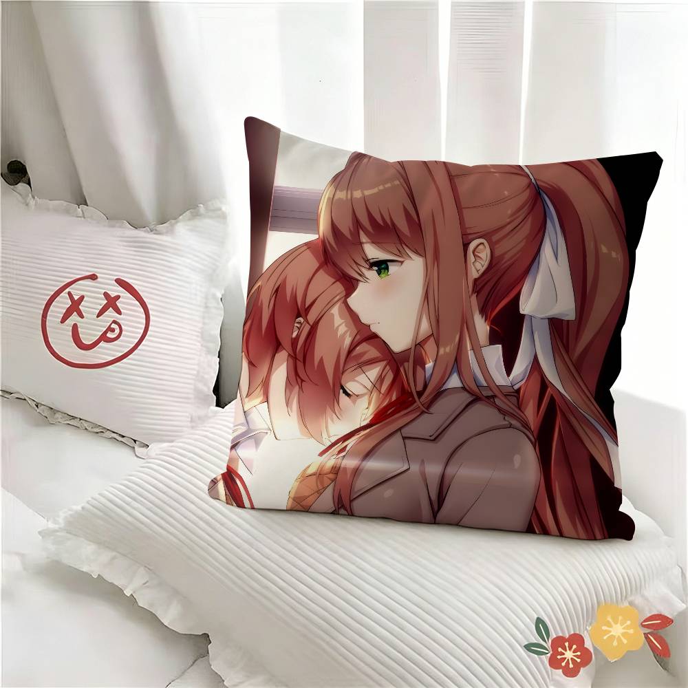 Компьютерная игра Doki DDoki Литературный клуб Наволочка Модная квадратная наволочка Спальня Диван Гостиная Декор в стиле Ins Отдых