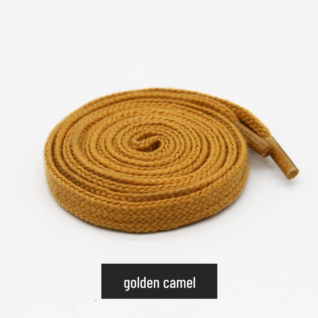 8mm Flat Cotton Shoelace Drawstring for Hats, Pants, and Clothing - In Stock