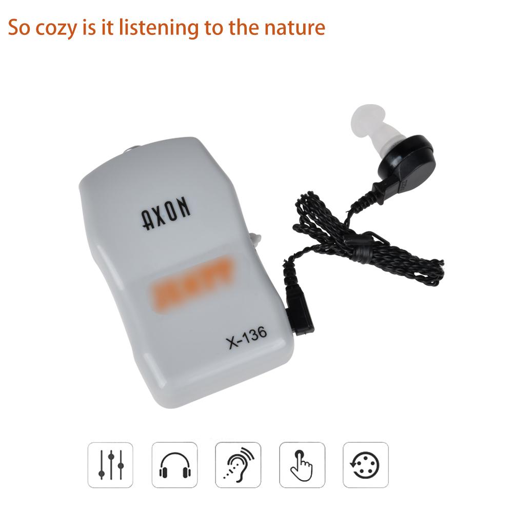 Слуховые аппараты JECPP AXON, усилитель звука, устройство для улучшения слуха с батарейным питанием для взрослых и