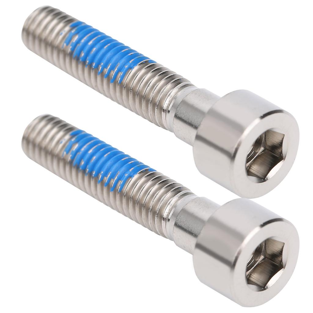 2 шт. Болты выноса руля велосипеда M6x30 мм для горного и шоссейного велосипеда, винты крышки рулевой колонки, серебристые