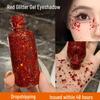Красные блестящие жидкие тени для век: Супер блестящий, готовый для сцены, гель с глиттером для макияжа глаз