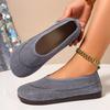 Summer New Versatile Mother Shoes Shallow Single Shoes Fashionable and Comfortable Flat Shoes One Pedal Round Head Lazy Shoes