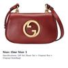 GUCCI Blondie Leather Portable Crossbody Bag, Shoulder Bag Mini Women's Dark Red 698643-UXXAG-6170