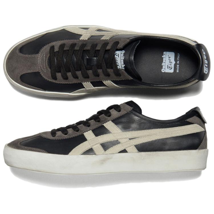 ONITSUKA TIGER MEXICO 66 Износостойкие Низкие Повседневные Кроссовки Унисекс Черно-Белые 1183C549-001