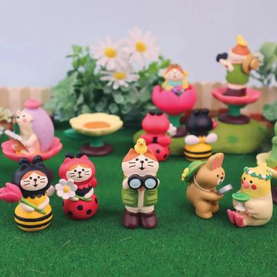 Японские продукты Zakka Серия «Весенний сад» Домашний декор Креативные маленькие украшения Изделия из смолы Игрушки Коллекционные подарки