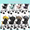 Cute Monster Portable Baby Stroller Steel Tube Easy Fold Infant Pushchair For New Parents And Outings