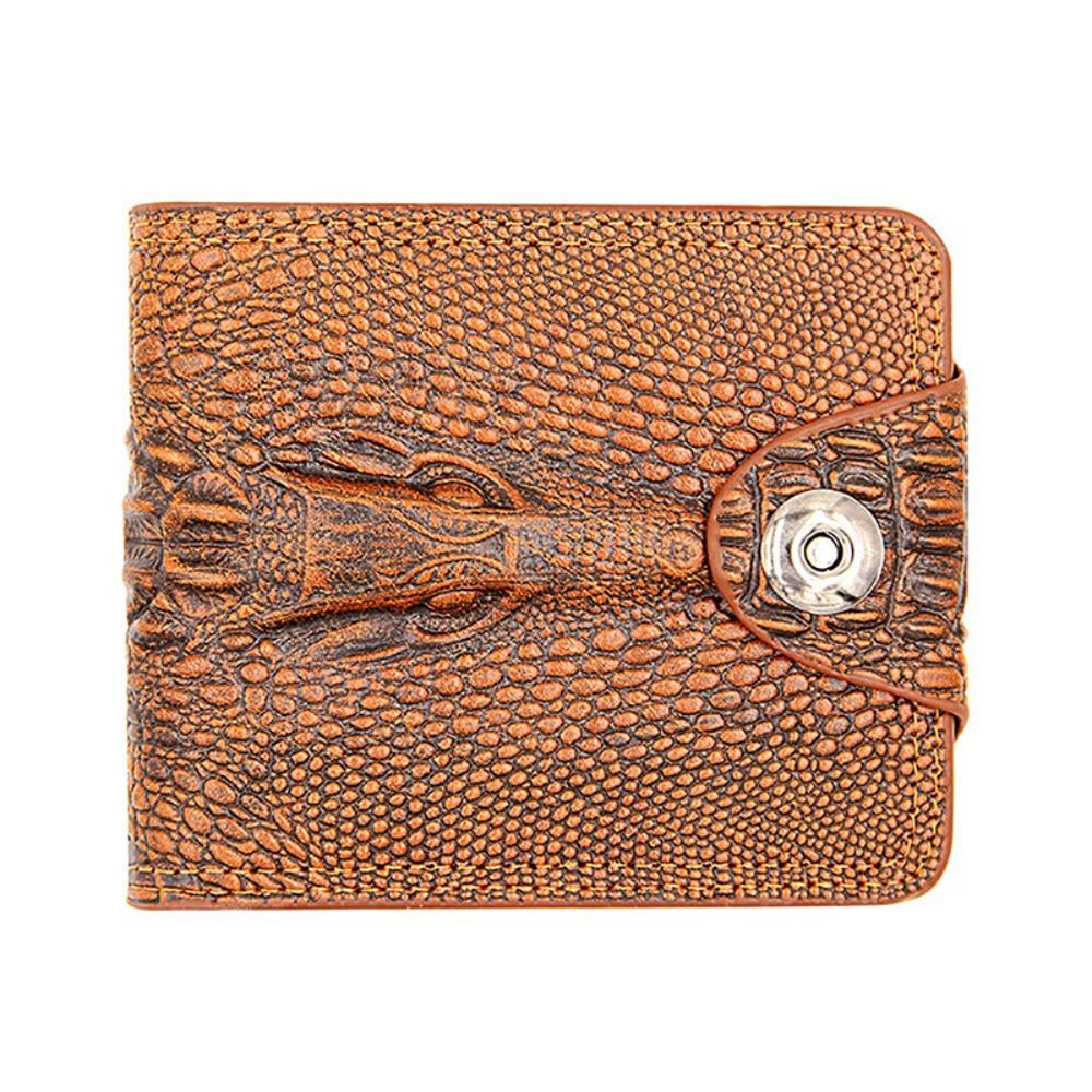 Crocodile Men's Wallet Alligato Leather Purse Fashion Business Wallet Card Bag
