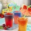 100pcs Mixed Color Umbrella Straws Plastic Parasol Drinking Straws  Summer