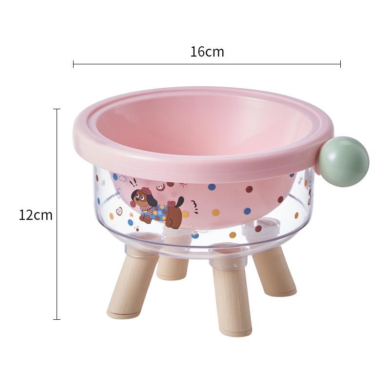 Приподнятая нескользящая миска для питомца из нержавеющей стали: Конструкция против опрокидывания, Защищает шейный отдел позвоночника, Предотвращает пятна на подбородке