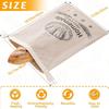 2Pack Beeswax Bread Bags,Reusable Organic Linen Bread Bag 17 x 12.6 Inches Food Storage Cloth Bag – Freezer-Friendly & Freshness Preservation