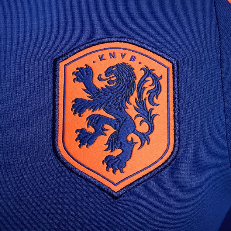 Nike Нидерланды Тренировочная футболка для футбола Strike Dri-FIT Королевский синий Оранжевый FJ2997-455