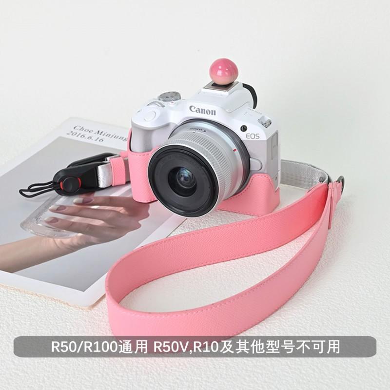 Наплечная сумка для камеры Canon EOS R50 R100 R10 с регулируемым ремнем, текстура ладони, ударопрочный чехол, для беззеркальных и DSLR