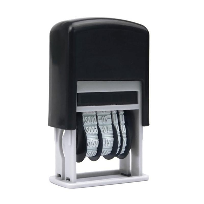 Датер Пластиковый Нумератор Цифры Нумератор Регулируемый Нумератор Самонаборный Датер для Офиса