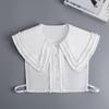 Women Fake Collar Half Shirt Ladies Shirt Fake False Collar For Women Black Woman Detachable Collar Lace Lapel Faux Col Tie