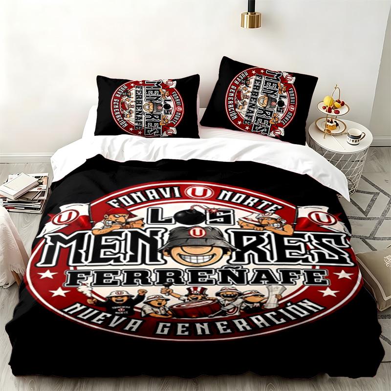 Club Universitario 3pc set Perfect for bedroom use Comfortable bedding set includes a duvet cover and two pillowcases Ideal birthday or Christmas gift