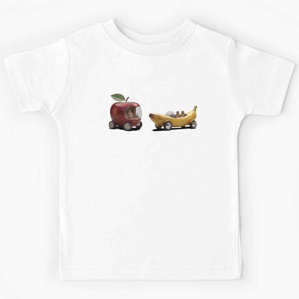 Apple Car and Banana Car Kids T-Shirt