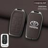 Чехол для ключа Toyota для Corolla, Camry, Levin, RAV4, Avalon, IZOA, CHR, Highlander - Кнопка-застежка