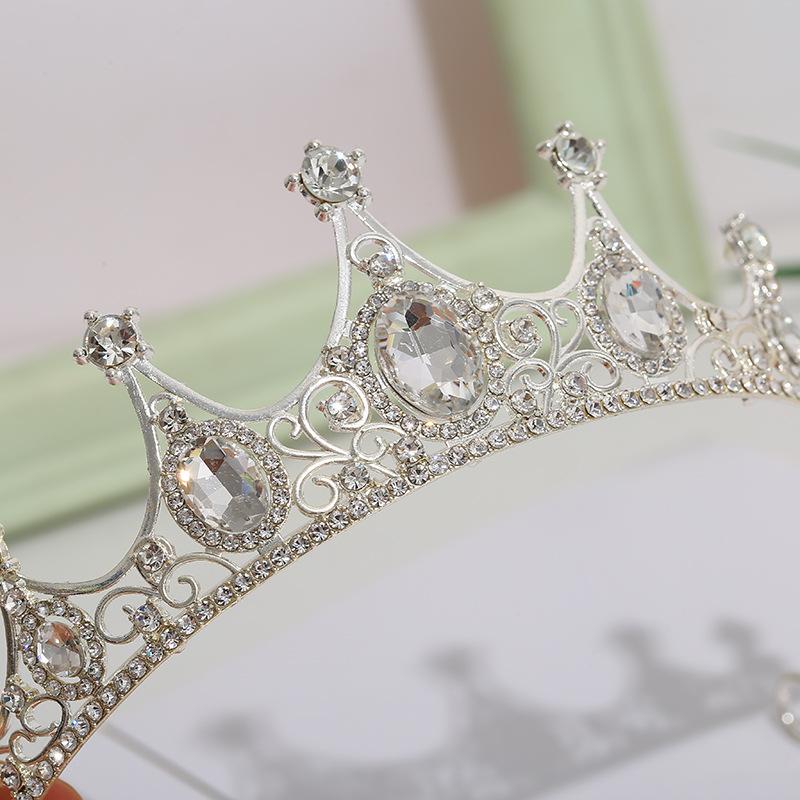 Детская корона, аксессуары для волос, милые принцессы, девочки, корона короля с водяными бриллиантами, резинки для волос, подарки на день рождения для девочек, детские повязки на голову и головные уборы