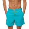 Мужские микроэластичные однотонные пляжные шорты для серфинга