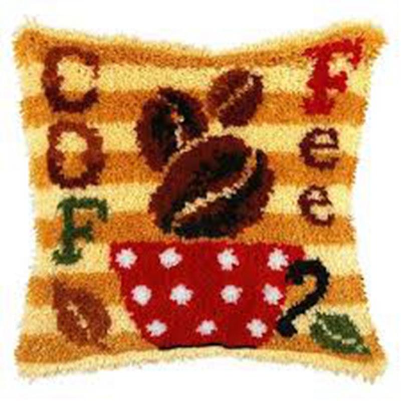 Вышивка Крючок для ковра DIY Ручная вязка Вышитая подушка Knooppakket Незаконченные наборы для ковра с крючком Смирна Пакет Ковер DIY