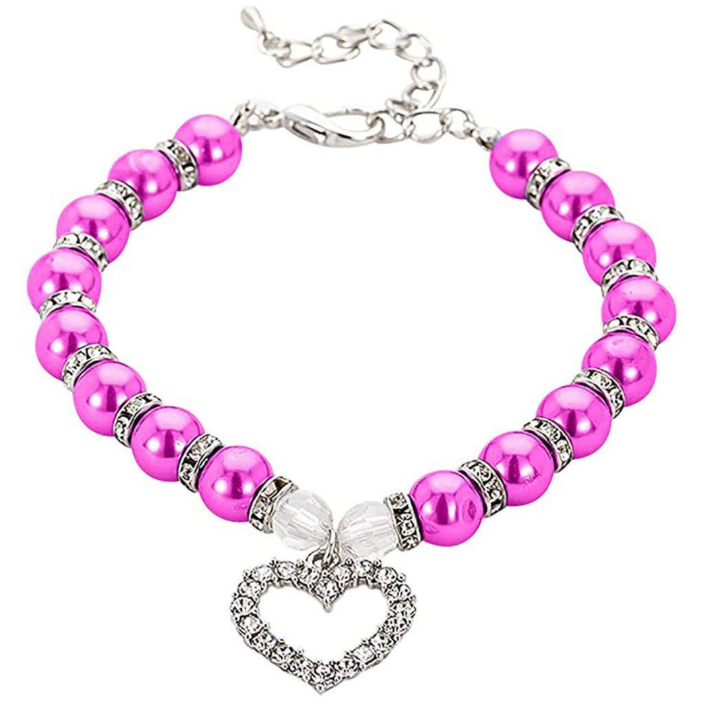 (ХЙФГ) Симпатичные украшения для домашних животных жемчужный ошейник, 1 шт. жемчужный ошейник для домашних животных для маленьких домашних животных ошейник для кошек и собак собачья кость-подвеска ювелирные изделия