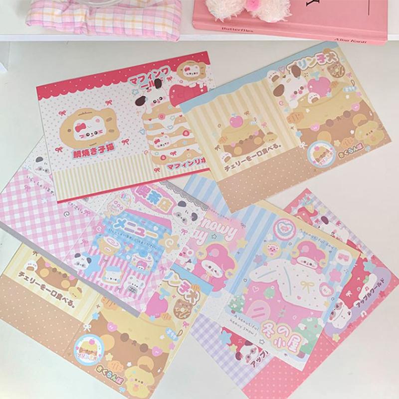 10 шт. корейские милые Kpop 3-дюймовые фотокарточки с обратной стороной, складные держатели для карт, фиксирующие декоративную бумажную доску, упаковочный материал своими руками