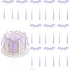 30-Piece Cross-Border Handmade Fabric Ribbon Bow, Cake Decoration, Baking Goddess Valentine's Day Birthday Flower Arrangement