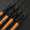 Ultra-Light Fishing Rod Carbon Fiber Spinning/Casting Lure Pole Bait Wt 1.5-9G Line Wt 3-6Lb Wood Handle Fast  Fishing Rods