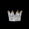 1/2Pcs Exquisite Crown Candle Holders Glass , Creative Candlestick Stand  Home Decor