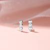 Love Stud Earrings Women's Fashion Simple Temperament Heart-to-heart Earrings Niche Design Earrings