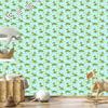 Crocodile Wallpaper in Aquamarine and Mint for Living Room and Bedroom 50x1000