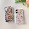 Мультяшный чехол с цветами для iPhone 13-17 (Подходит для Apple 15pro до 16promax) - Милый японский и корейский стиль для девочек