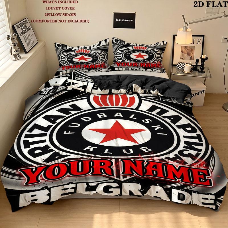 Fk Partizan Bedding Quilt Set Quilt Cover Pillowcase Home Decoration Birthday Gift (1 * duvet cover + 2 * pillowcase, without core)
