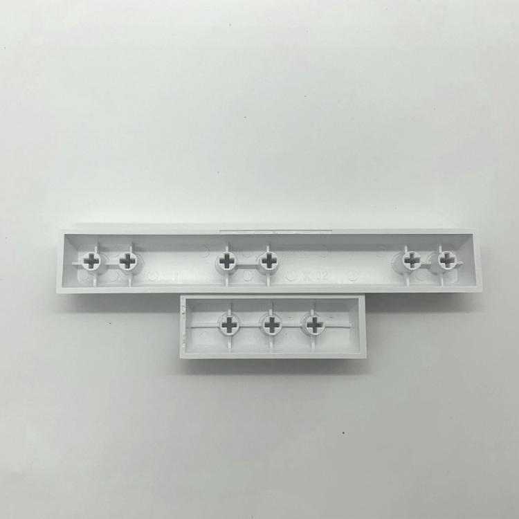 64Key Blank Keycaps, Thick PBT White Keycaps for Game Mechanical Keyboard Minimalistic White Keycap Set