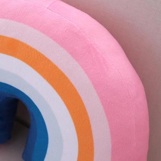 Радужная подушка, моющаяся, износостойкая, гладкая, полезная, декоративная подушка для шеи для спальни