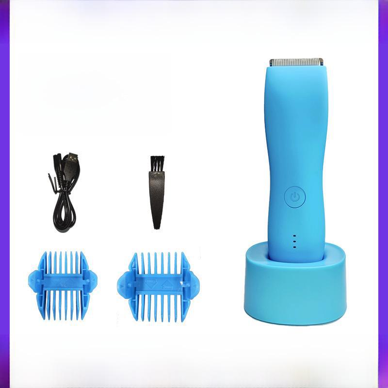 Мужская водонепроницаемая электрическая машинка для стрижки волос и бритва для всего тела, подмышек и интимных зон