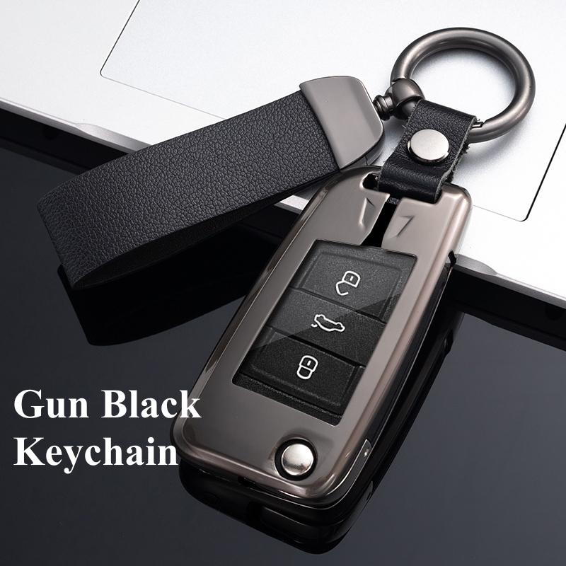 Для Volkswagen MK7 GTI 7 Golf 7 Golf R Skoda Octavia A7 SEAT складной дистанционный брелок кожаный металлический чехол для ключей от автомобиля для VW брелок