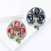 Creative Alloy Rhinestones Three Balloons Flower Brooch Niche Versatile Women'S Clothing Brooch Ornament Pin