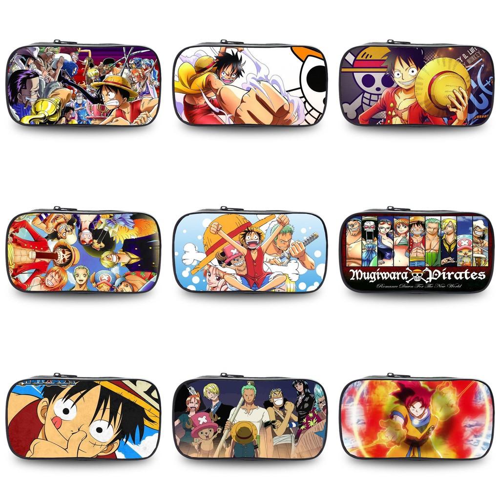 One Piece Luffy Anime Printed Single Layer Stationery Storage Pencil Bag For Students