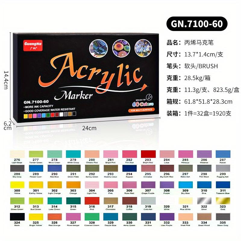 Набор маркеров 12-100 цветов с тонким и острым наконечником - профессиональные художественные маркеры для взрослых, идеально подходят для рисования, набросков, раскрашивания и анимации